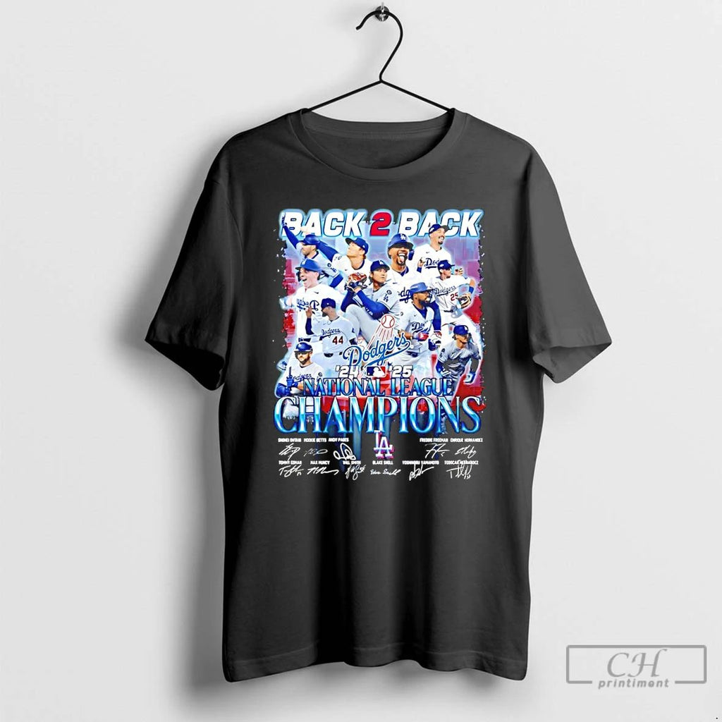 Classic Los Angeles Dodgers Back 2 Back 24 25 Nl World Series Champions Signatures
