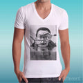 T-shirt Man V Neck " Salvator Dalì Glasses Mustache " Gift Idea Road To