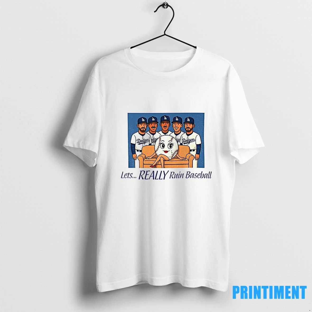 Los Angeles Dodgers Baseball Lets Really Ruin Baseball National League Champions Tshirts Sweater