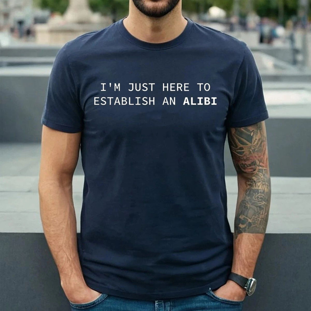 I'M JUST HERE  | FUNNY GEEK NERD | SARCASTIC BOY | JOKE | MEN'S T-SHIRT TEE TOP