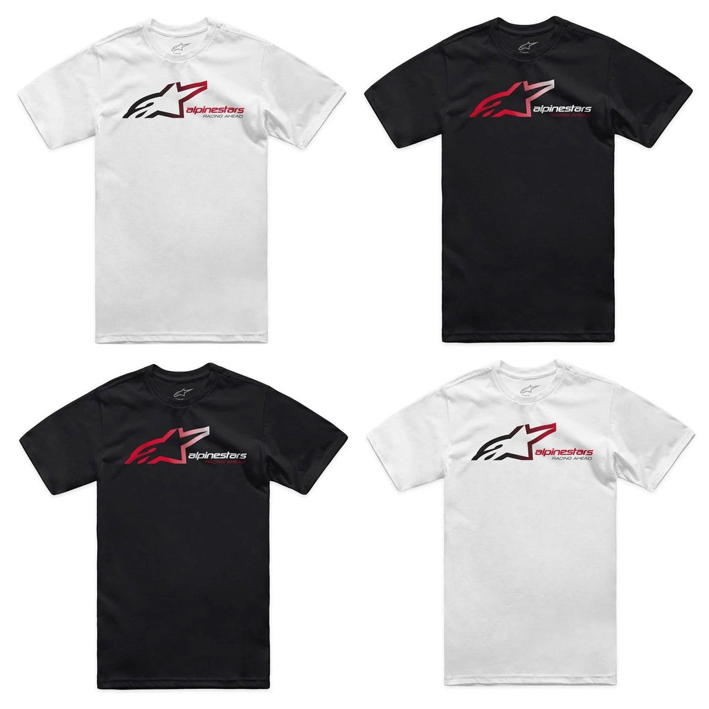 Alpinestars SPS CSF Motorcycle Tee Regular Fit Men's T-Shirt Black White