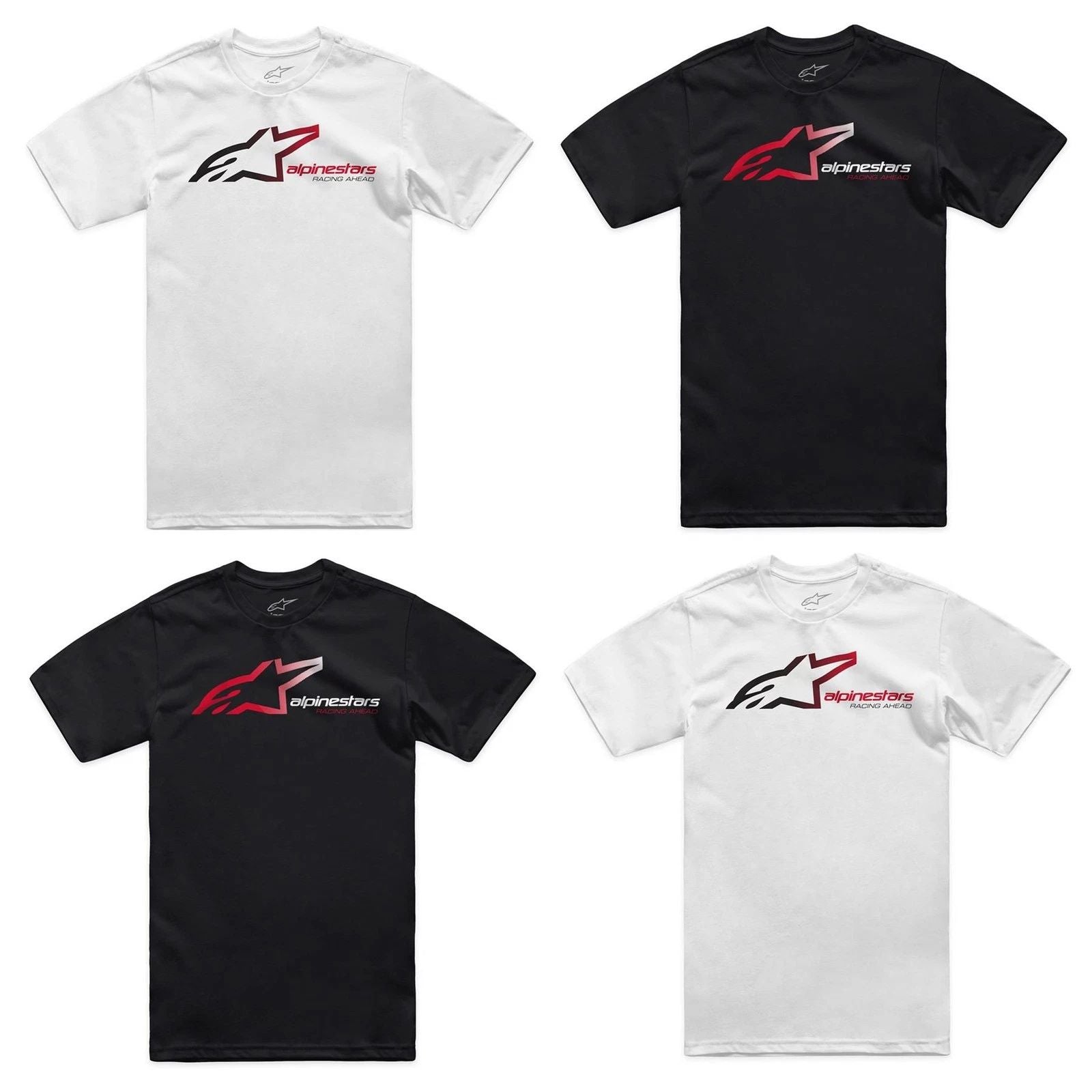Alpinestars SPS CSF Motorcycle Tee Regular Fit Men's T-Shirt Black White