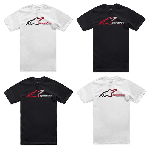 Alpinestars SPS CSF Motorcycle Tee Regular Fit Men's T-Shirt Black White