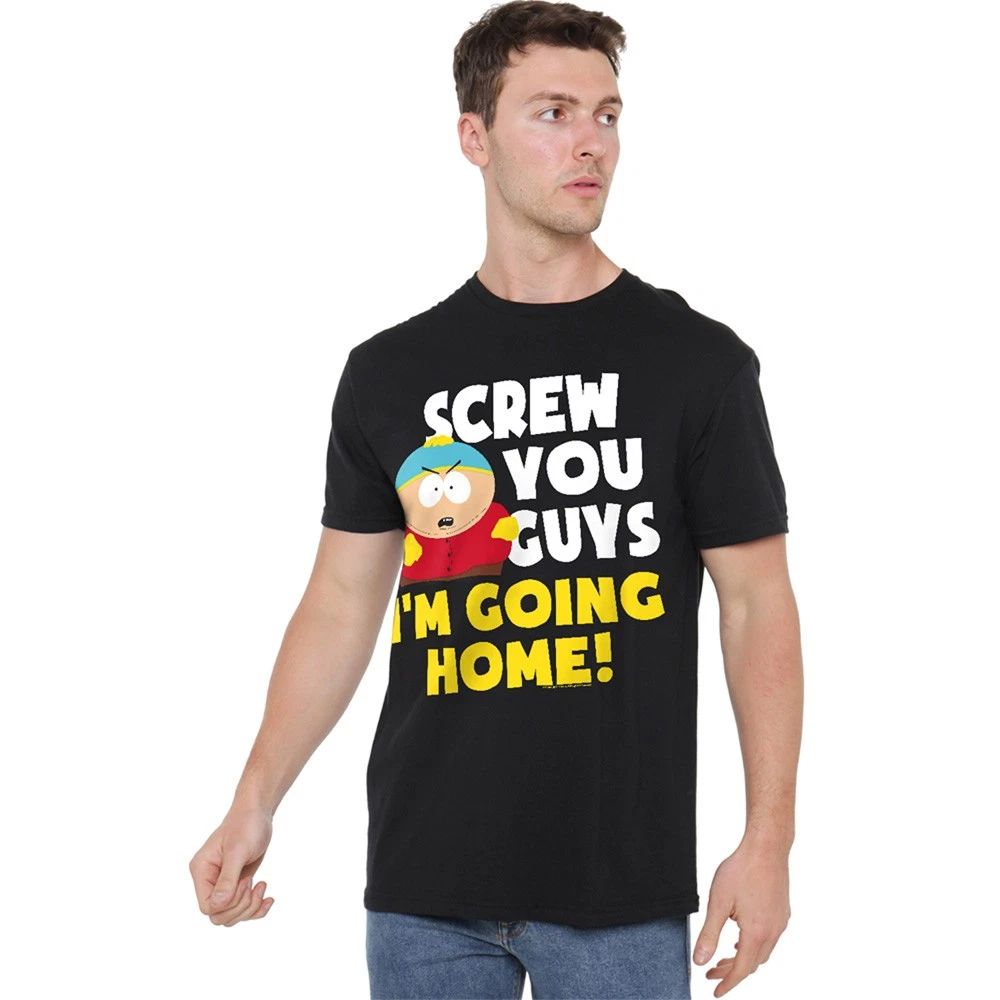 South Park Cartman Screw You Guys T-Shirt S-5XL, Black