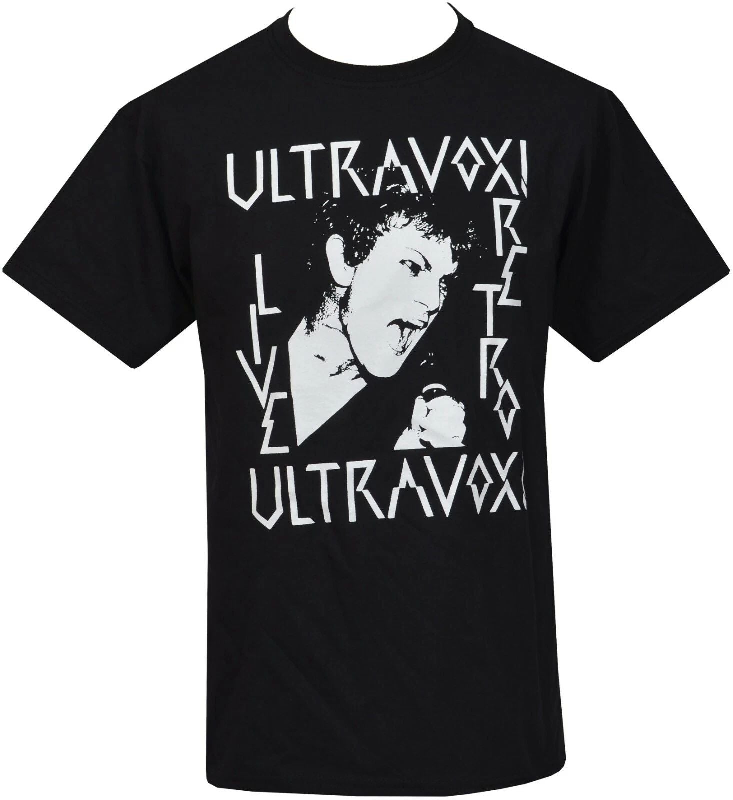Mens New Wave T-Shirt Ultravox Punk Retro Live Record S-5XL