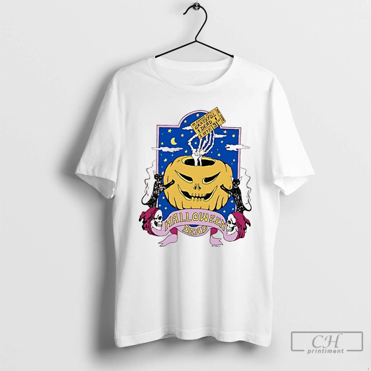 Classic Halloween Dead An Evening With Grateful Dead Oct 31st 2 Sets T Shirts