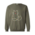 Cute Cat Christmas Lights Sweatshirt, Cat Lover Gift, Christmas Sweatshirt, Holi