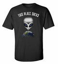 Funny This Place Sucks Adult Short Sleeve Tee Shirt Black