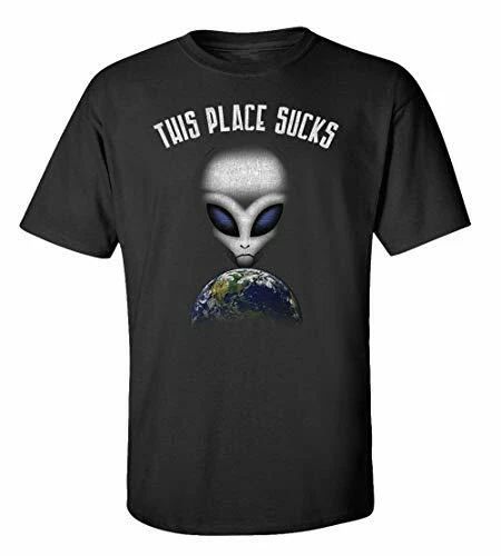 Funny This Place Sucks Adult Short Sleeve Tee Shirt Black