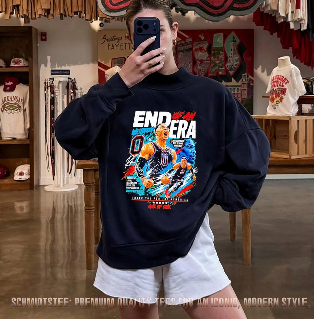 Russell Westbrook End Of An Era Thank You For The Memories Basketball Shirt