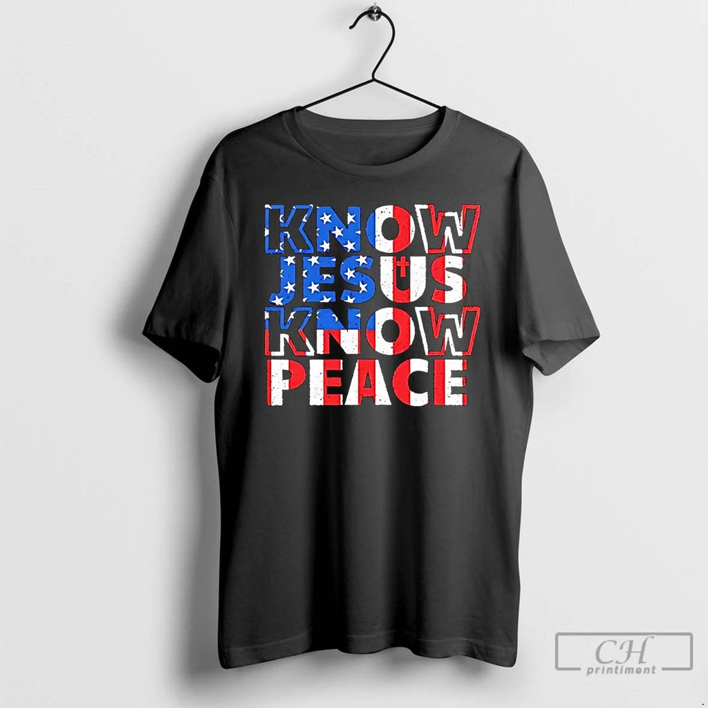 Classic Know Jesus Know Peace T Shirts