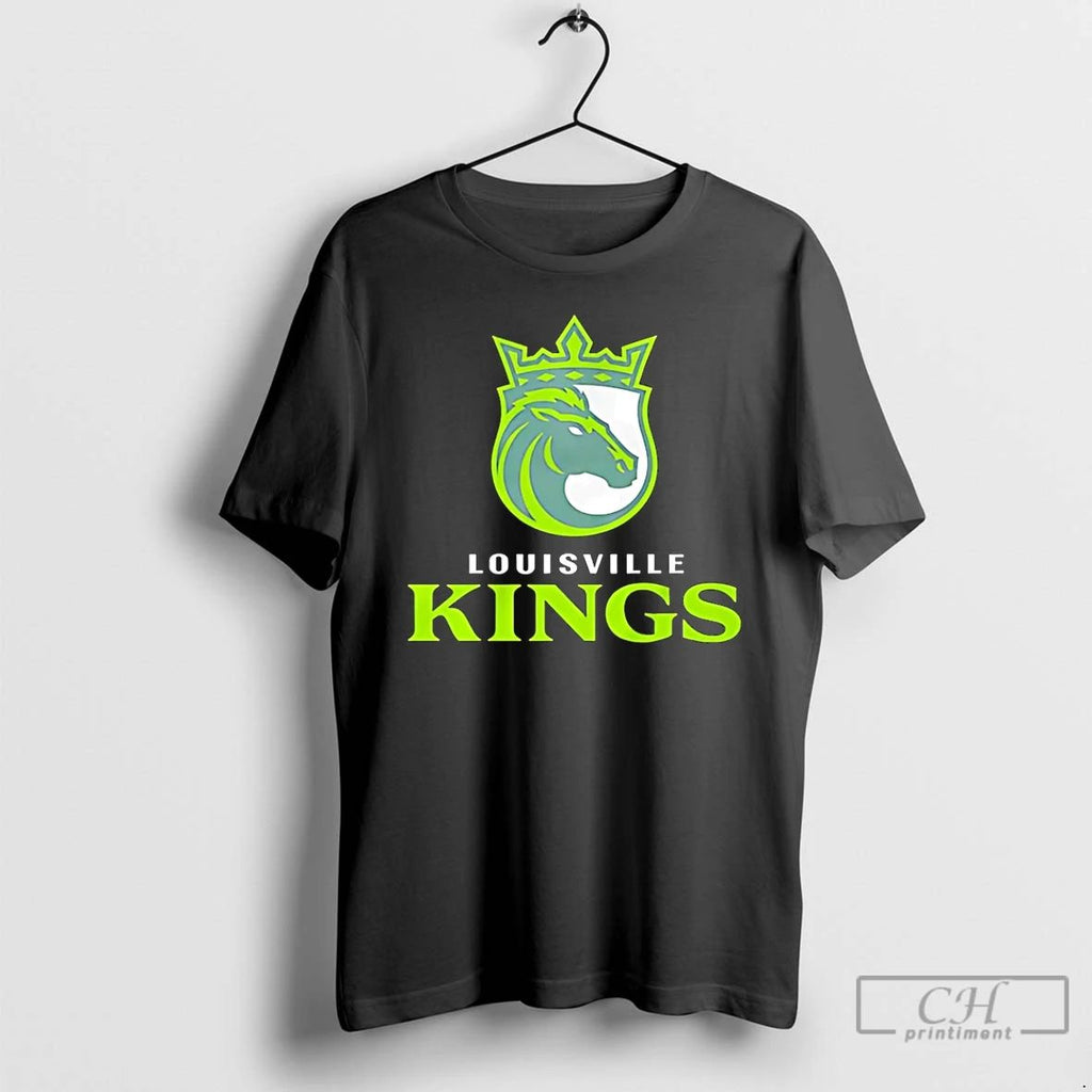 Premium Louisville Kings Lockup Logo 2025 T Shirts