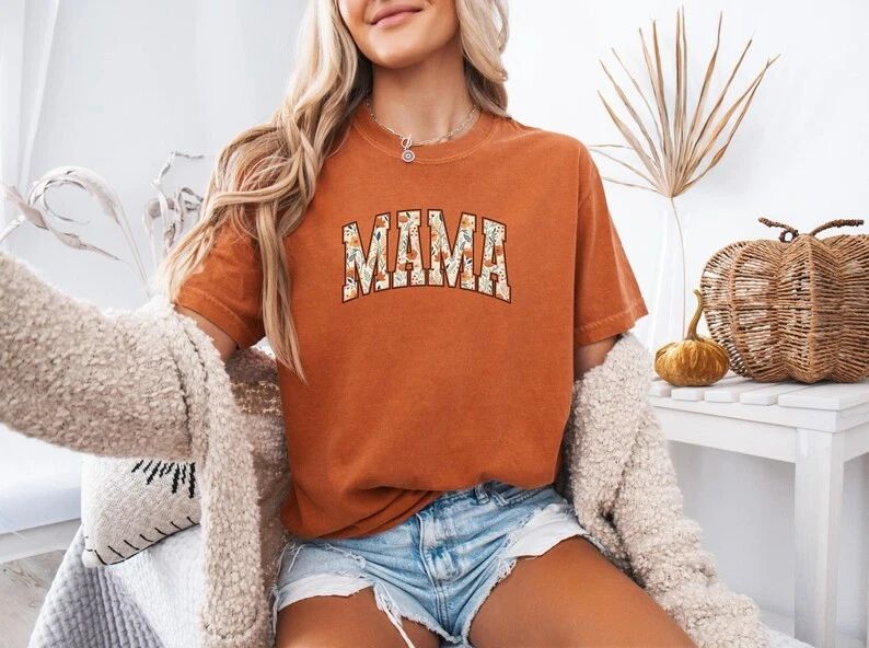 Mama Floral Boho Oversized Comfort Tee