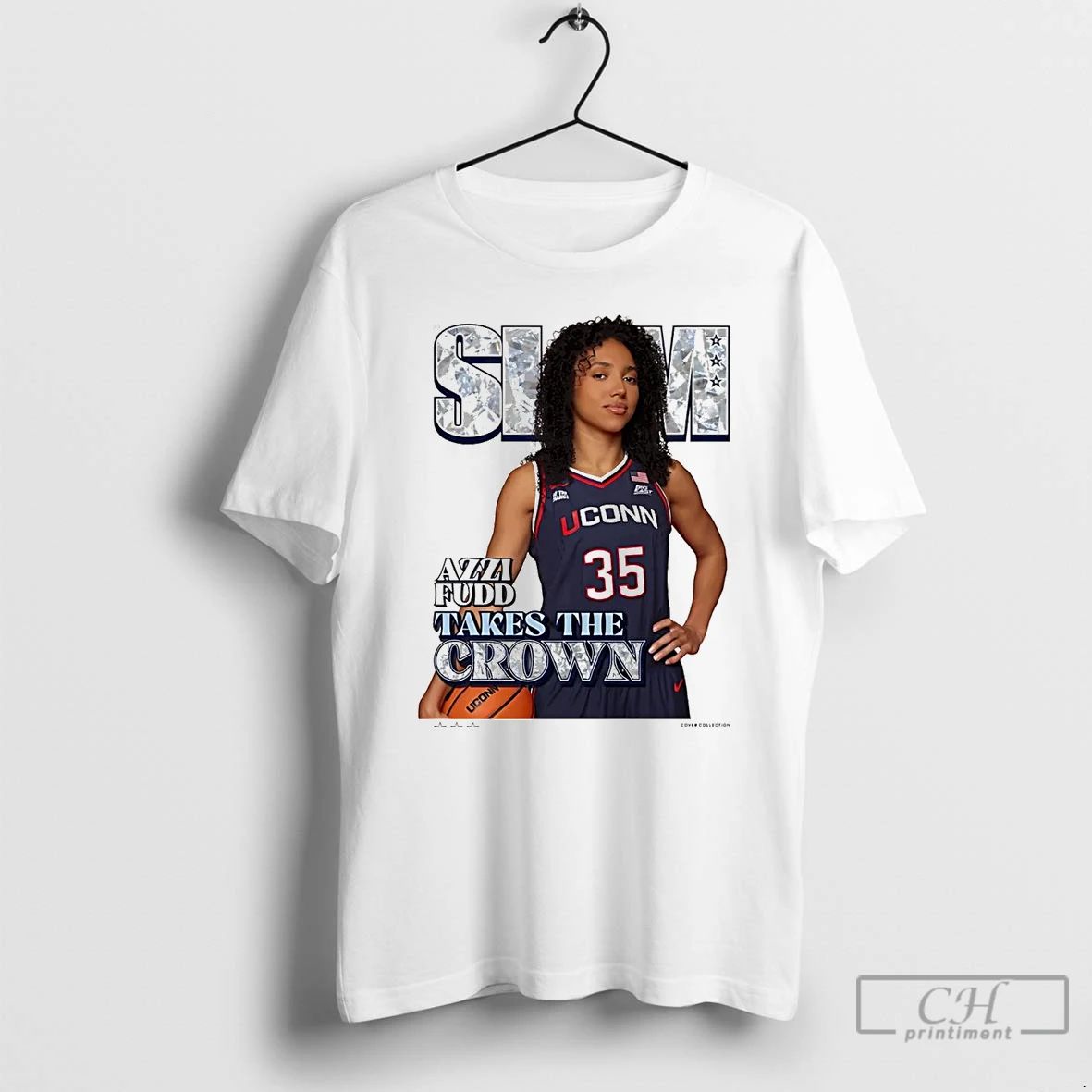 Premium Azzi Fudd Takes The Crown Uconn Huskies T Shirts