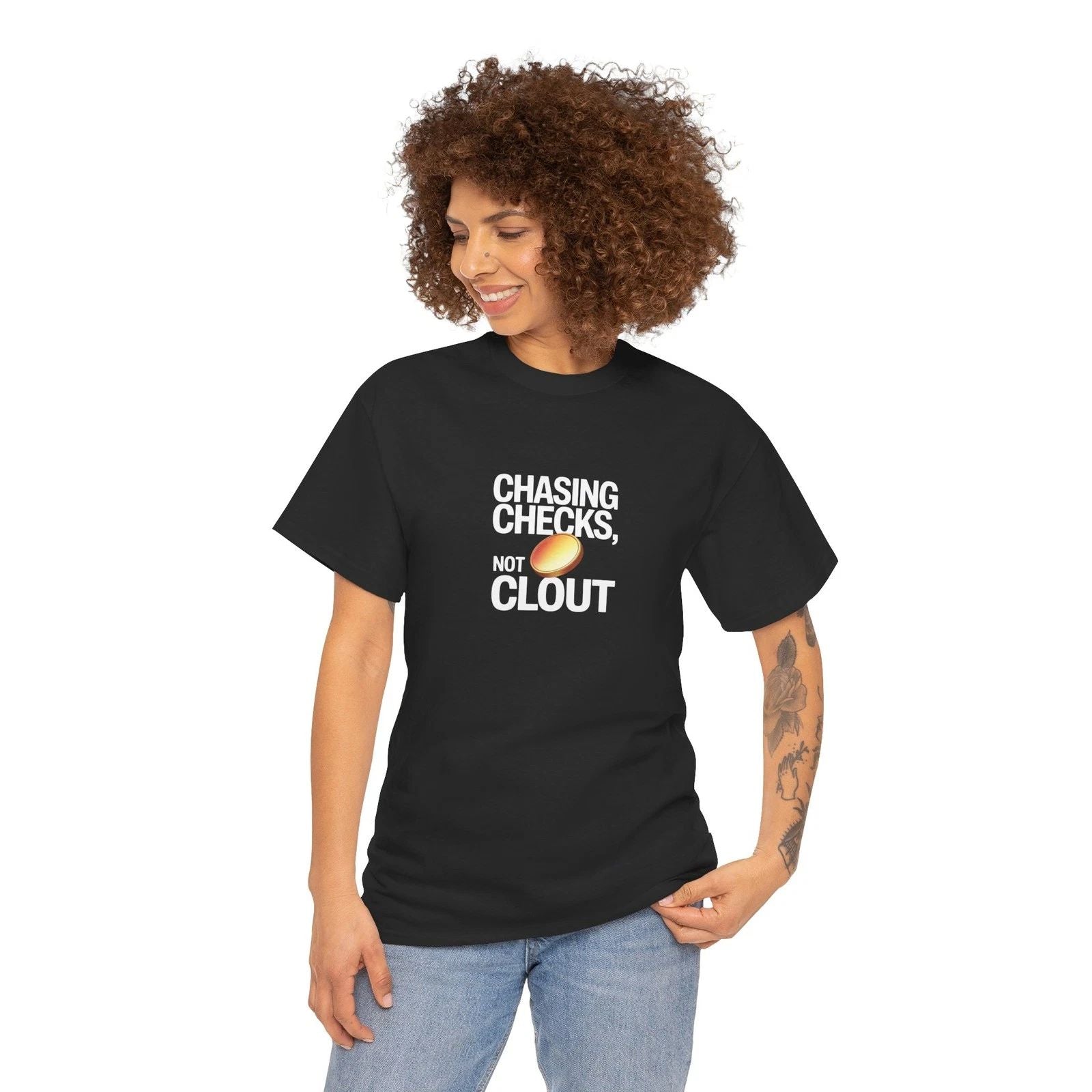 Chasing Checks Tee, Motivational T-Shirt, Casual Shirt, Unisex Top, Graphic Tee