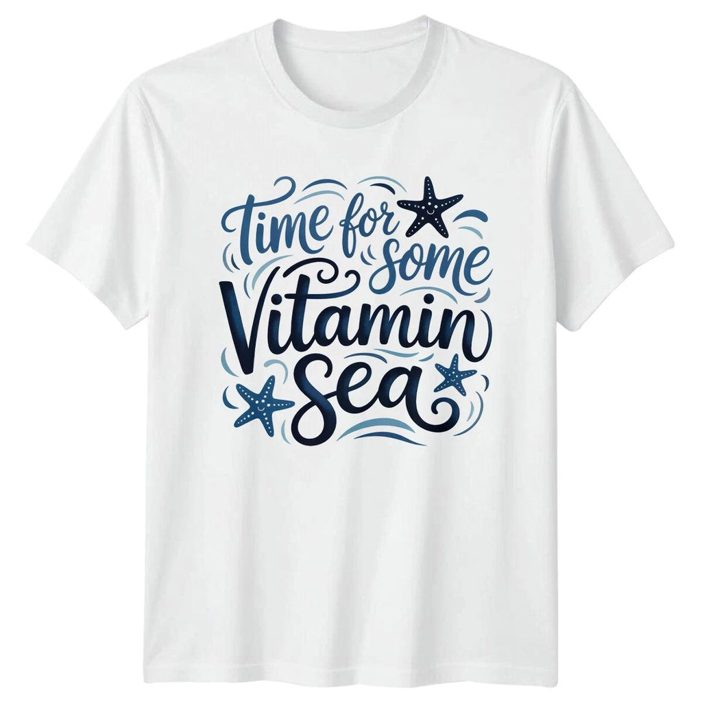 Time For Some Vitamin Sea Beach Life Ocean Mens Womens Graphic Unisex T Shirt