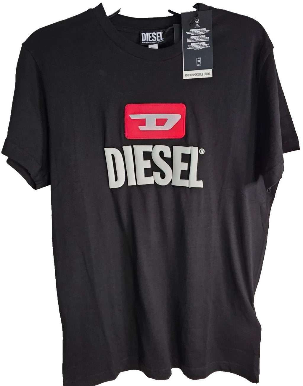 Diesel men's t-shirt size M slim fit black