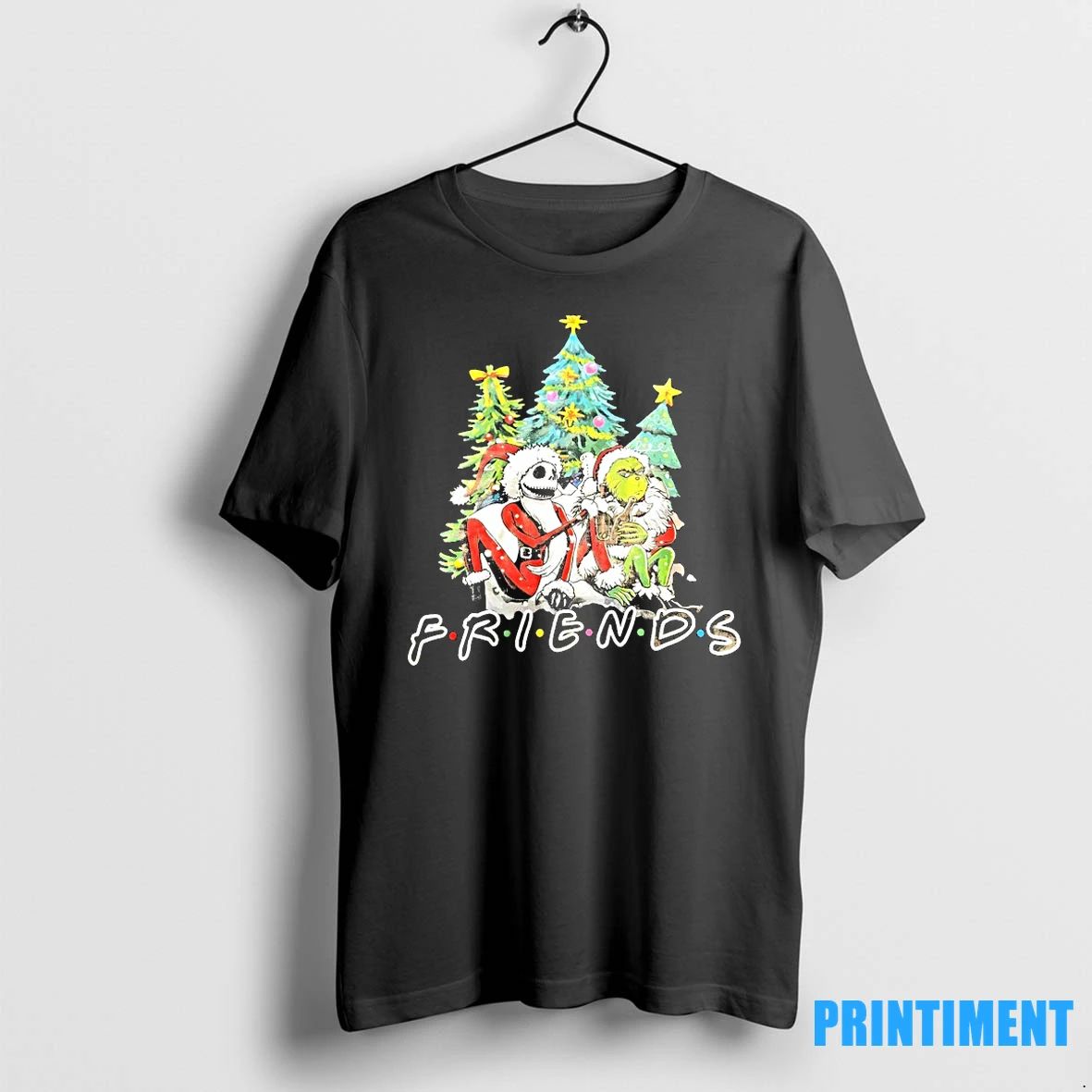 Friends Grinch And Jack Skellington Drunk Christmas Tshirts Sweater