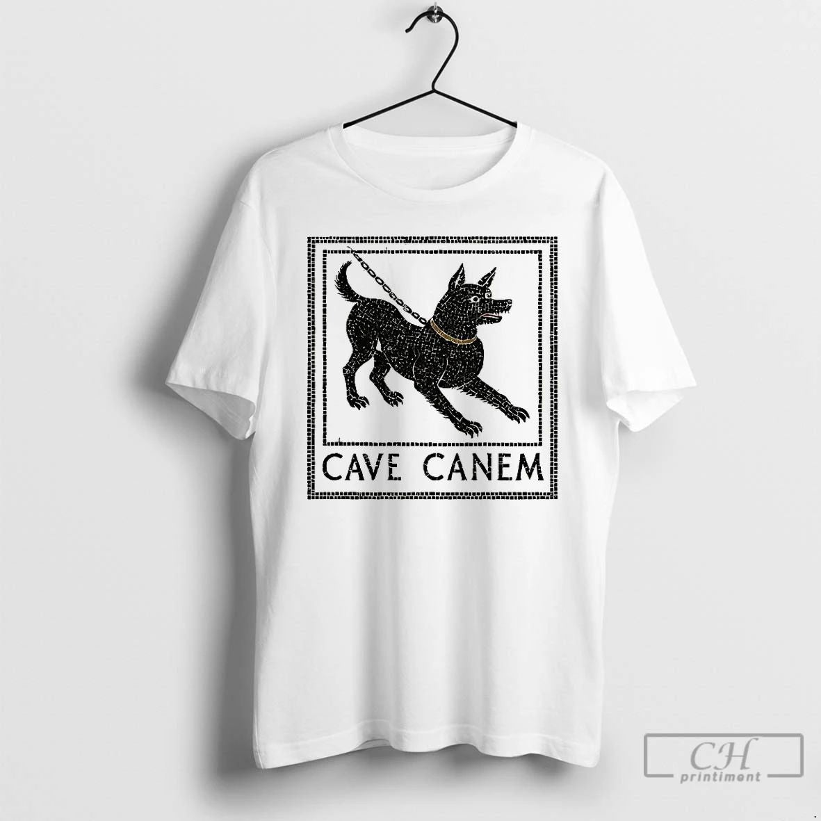 Classic Cave Canem Pompeii Beware Of Dog Mosaic Art Ancien T Shirts