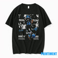 Vintage Amon Ra St Brown And Jahmyr Gibbs Spiderman Superman Celebration Signature Tshirts Sweater