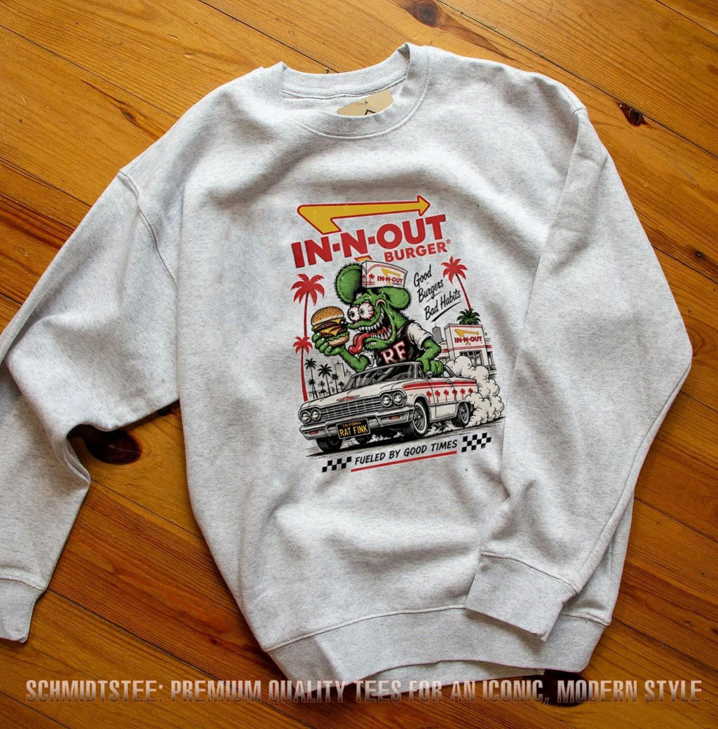 Rat Fink x In-N-Out Burger good burgers bad habits shirt