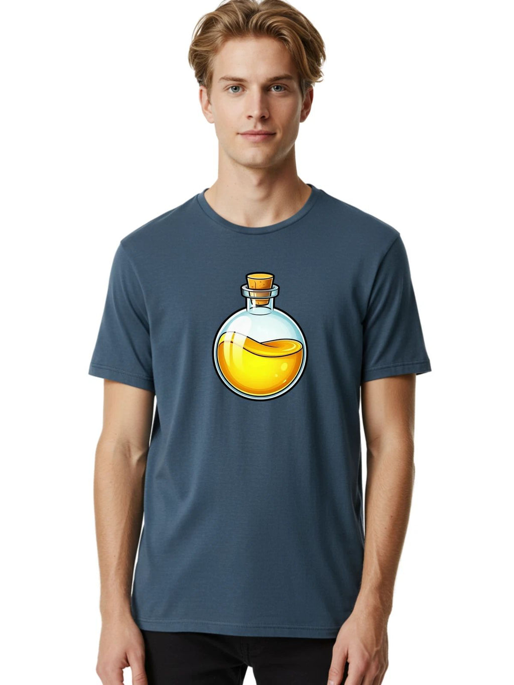 Potion-Bottle-11 Mens Graphic Tee, 100% Cotton, Casual Summer Wear
