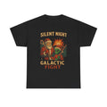 Silent Night Galactic Fight T-Shirt | Santa vs Alien Christmas