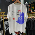 90s Sade Ultra Rare Washed T-Shirt White M