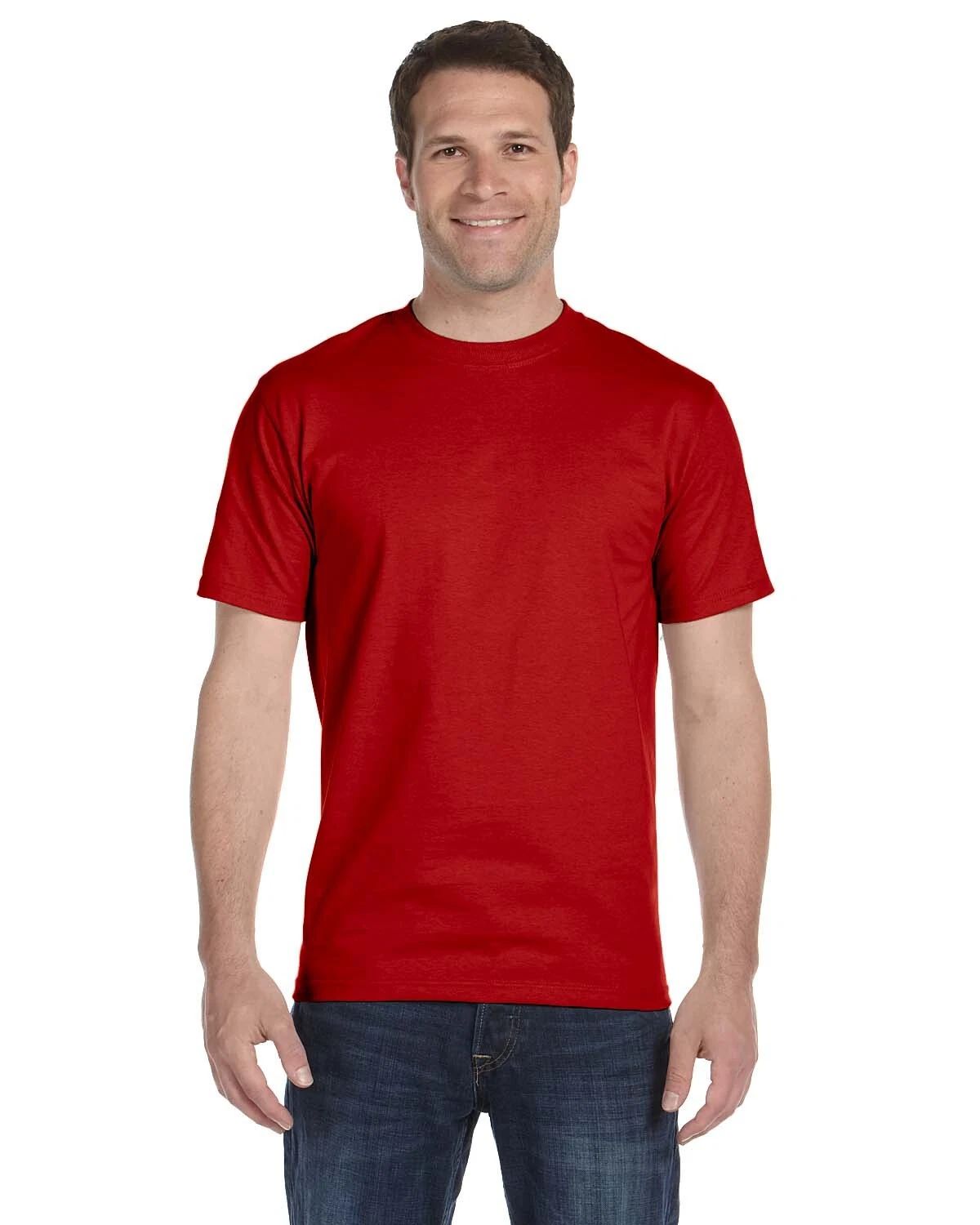 Hanes 518T Mens Big & Tall Short Sleeve 100% Ringspun Cotton Beefy-T T-Shirt