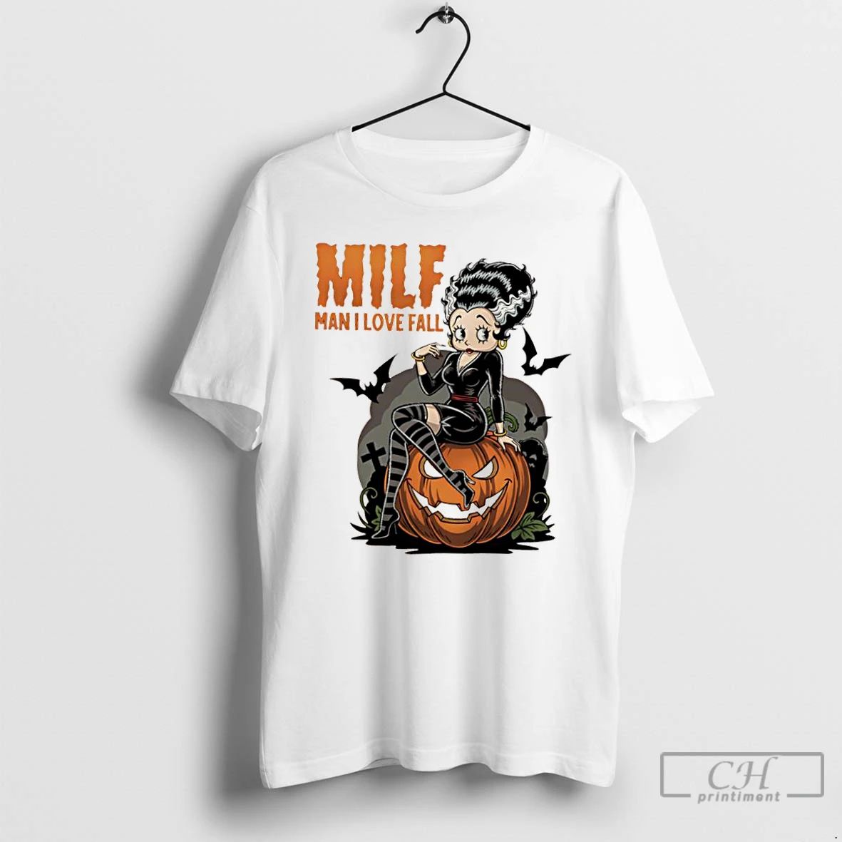 Classic Halloween Boop Milk Man I Love Fall T Shirts