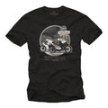 Vintage Motorcycle Mens T-Shirt with Tourist Trophy Biker - Mens Cafe Racer