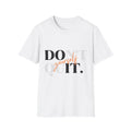 Motivational Unisex Softstyle T-Shirt - "DON'T QUIT" Inspirational Tee