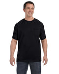 Hanes Men's 6 oz.100% Preshrunk Cotton Authentic-T Pocket T-Shirt H5590 S-3XL