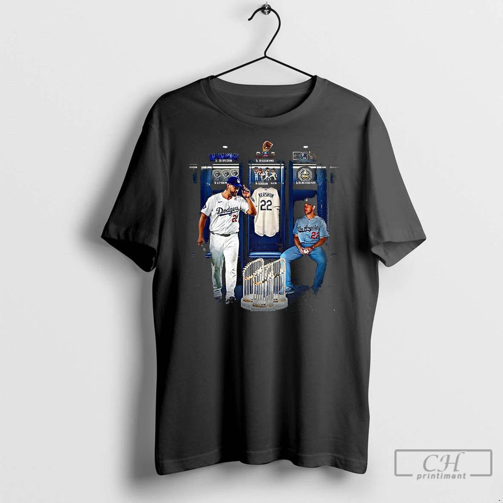 Classic Clayton Kershaw Locker Room Los Angeles Dodgers 2025 World Series Champion