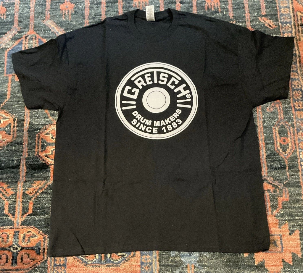 Gretsch Round Badge 100% Cotton T-Shirt, Black (XL)
