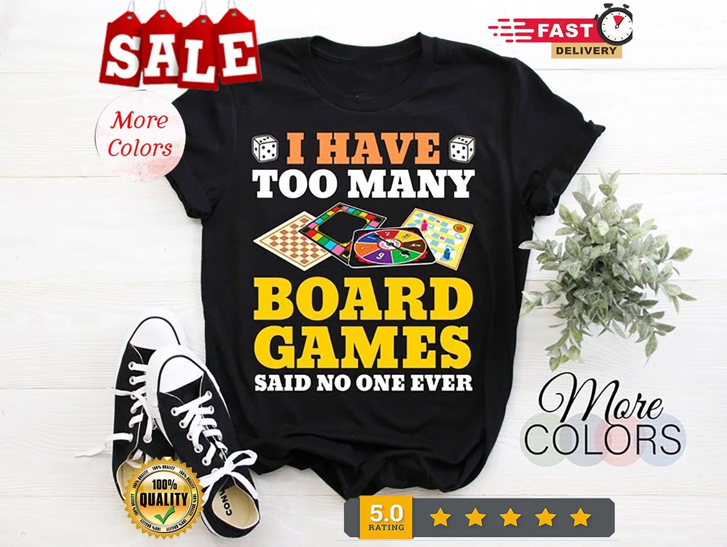 Board Game Vintage Retro Lover Gifts T-Shirt, Family Gameboard Board Games Ge...