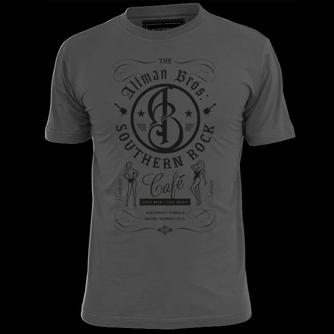 Mens  Allman Brothers Rock Cafe Music T Shirt Hendrix Morrison Stones Floyd