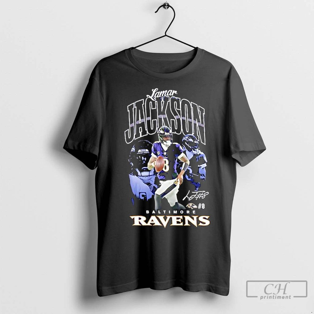 Premium Baltimore Ravens Lamar Jackson Signature