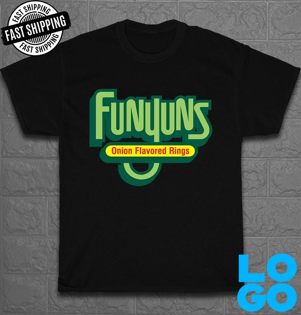 New Funyuns Frito-Lay Logo Men's Funny T-Shirt Made In USA Size S to 5XL