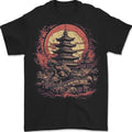 Fantasy Pagoda Sunset Mens T-Shirt 100% Cotton