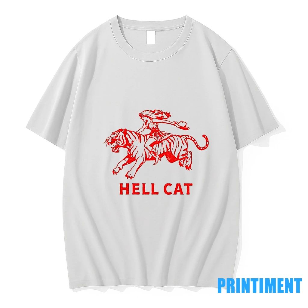 Vintage Cowgirl Hell Cat Tshirts Sweater