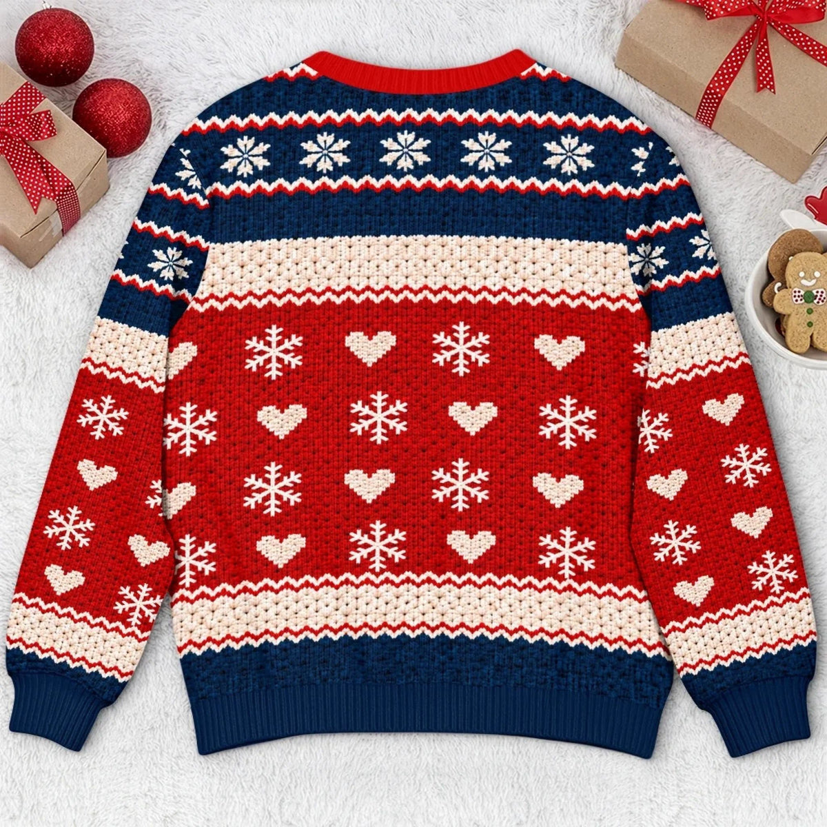 Custom Photo Annoying Each Other Christmas Gifts For Couples - Personalized Ugly Sweatshirt