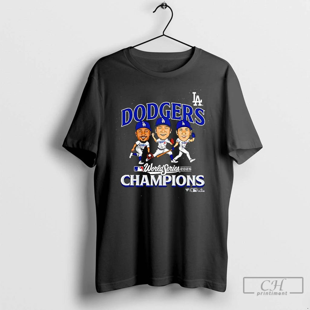 Classic Yoshinobu Yamamoto Shohei Ohtani And Mookie Betts Los Angeles Dodgers 2025 World Series Champions