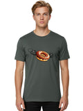 Flying-Donut Mens Graphic Tee, 100% Cotton, Casual Summer Wear