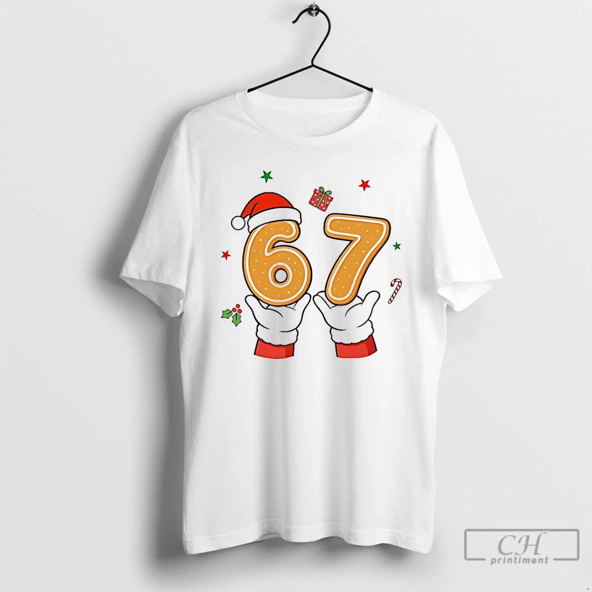 Premium Christmas 67 Six Seven Cookies Santa T Shirts