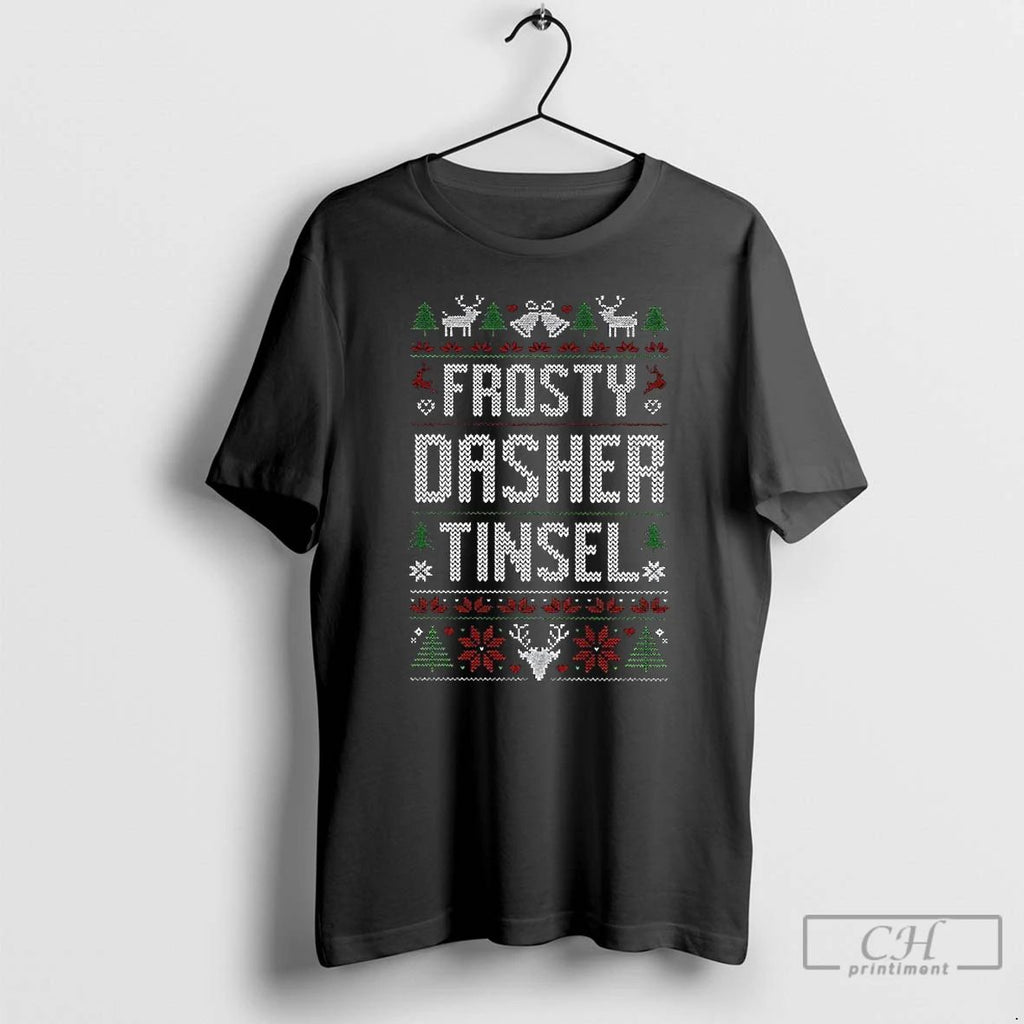 Premium Fdt Subtle Anti Trump Ugly Christmas Frosty Dasher Tinsel T Shirts