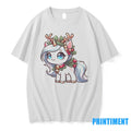 Reindeer Unicorn Bells And Holly Christmas Tshirts Sweater