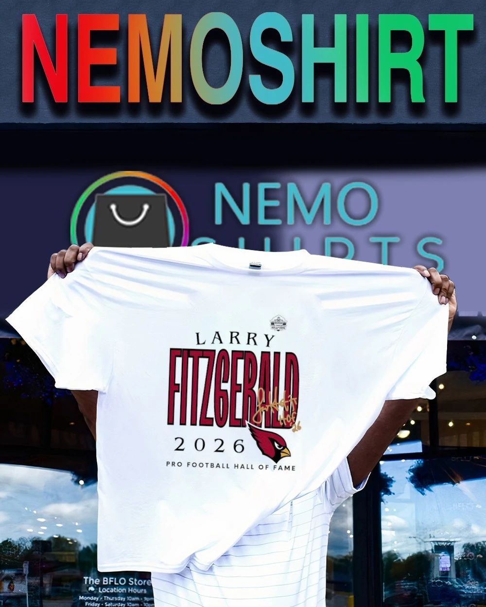 Larry Fitzgerald Cardinals Pro Football Hall of Fame Class of 2026 shirt