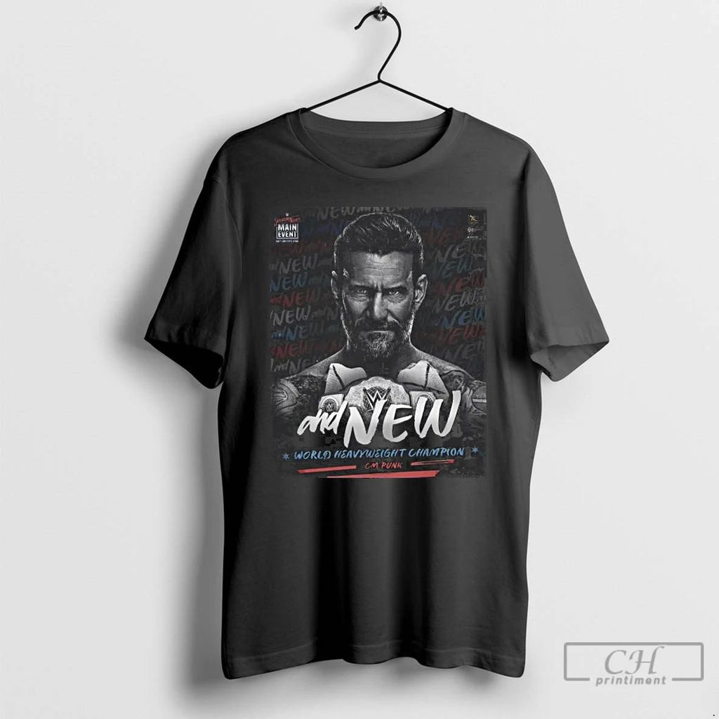 Premium And New World Heavyweight Champion Cm Punk Long Sleve T Shirts