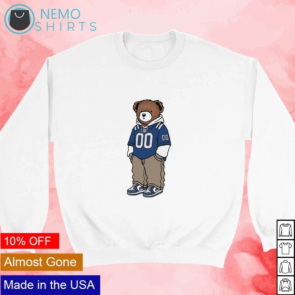 Indianapolis Colts Bear Mascot in Jersey shirt